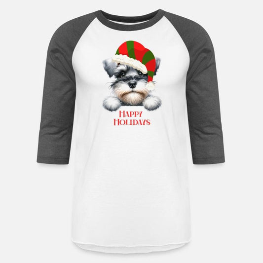 Christmas Peeking Dogs Happy Holidays