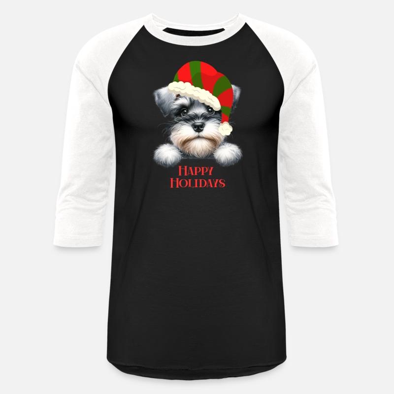 Christmas Peeking Dogs Happy Holidays