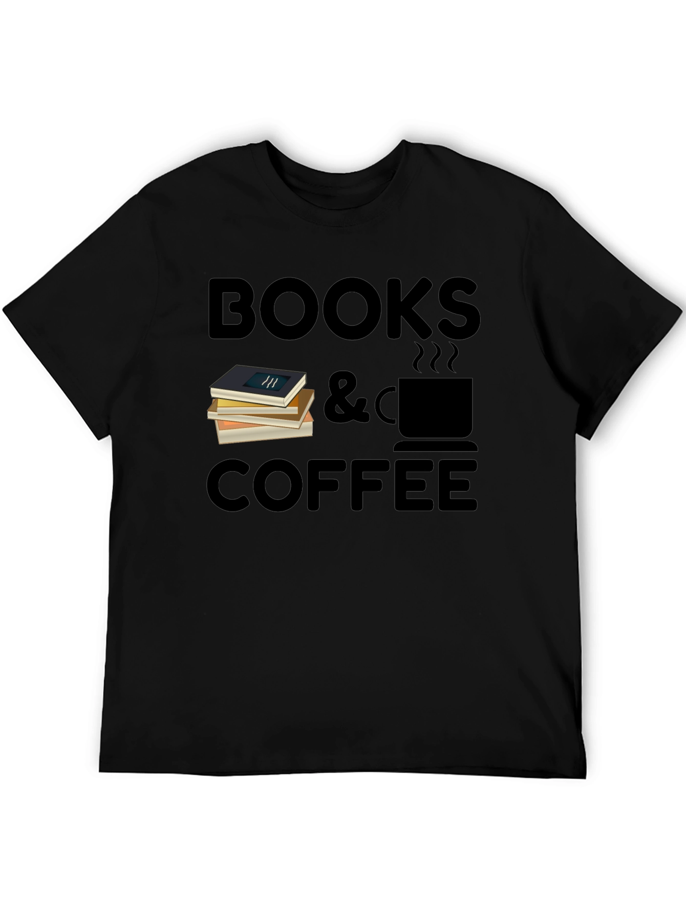 Books & Coffee Graphic T-Shirt