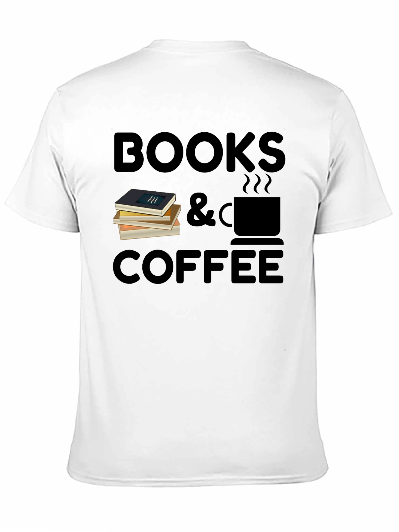 Books & Coffee Graphic T-Shirt