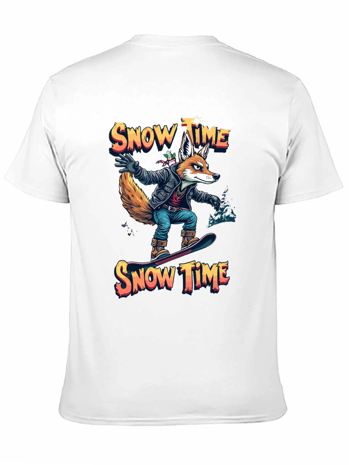 Snow Time Fox Snowboarding T-Shirt