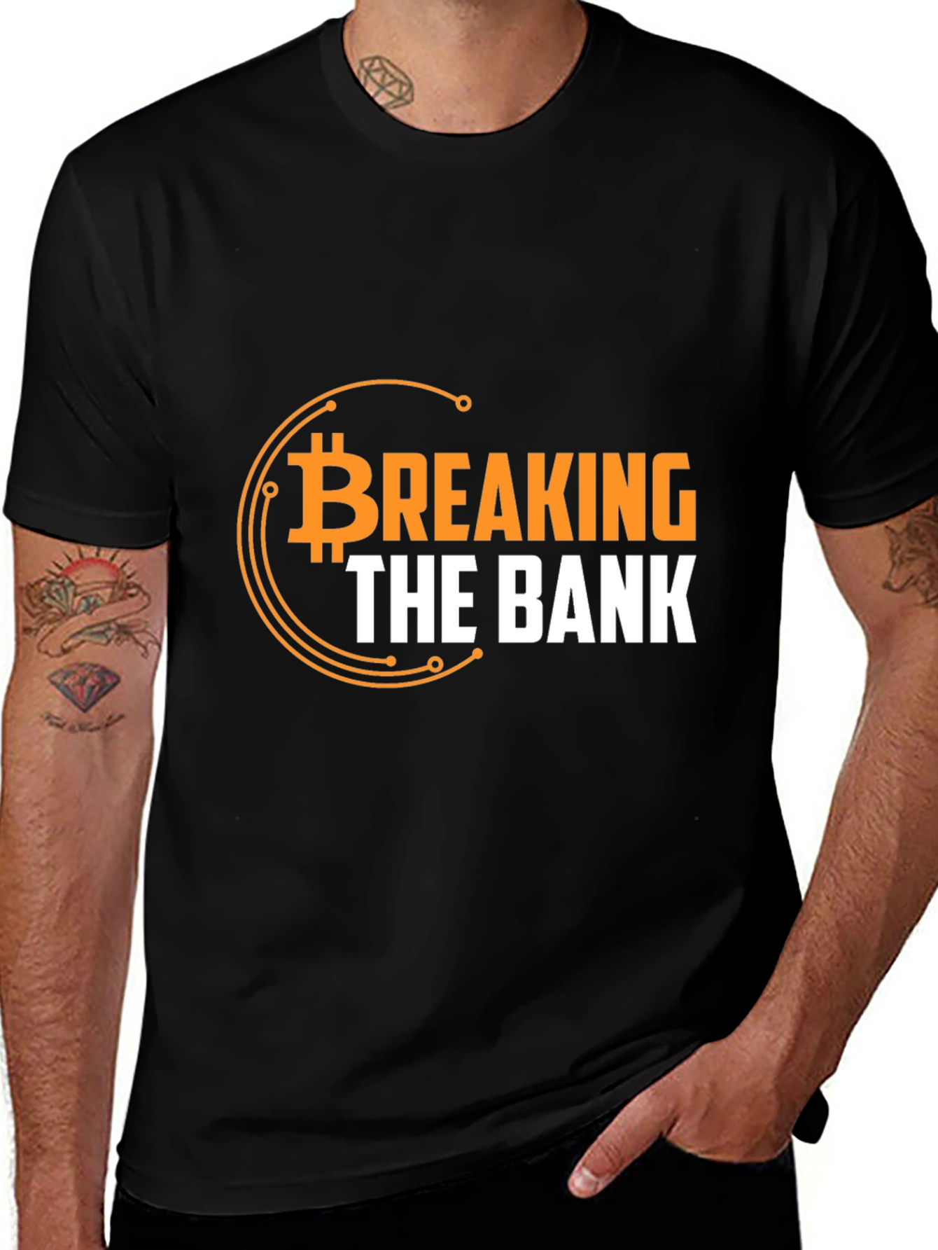 Breaking The Bank Bitcoin Graphic T-Shirt