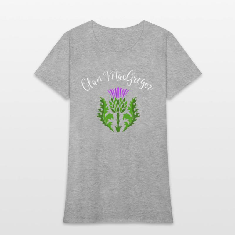Clan MacGregor Surname Thistle Flower Scottish