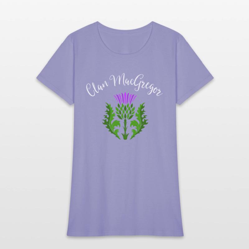 Clan MacGregor Surname Thistle Flower Scottish