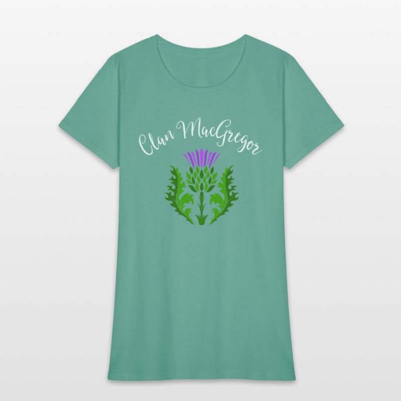 Clan MacGregor Surname Thistle Flower Scottish