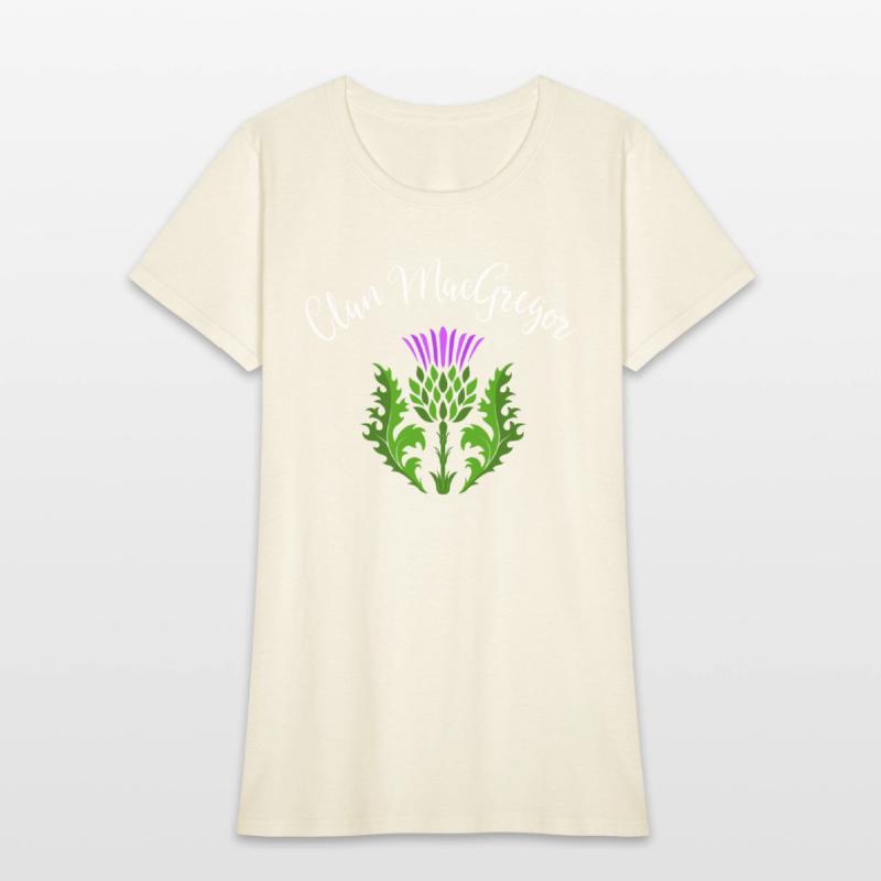 Clan MacGregor Surname Thistle Flower Scottish
