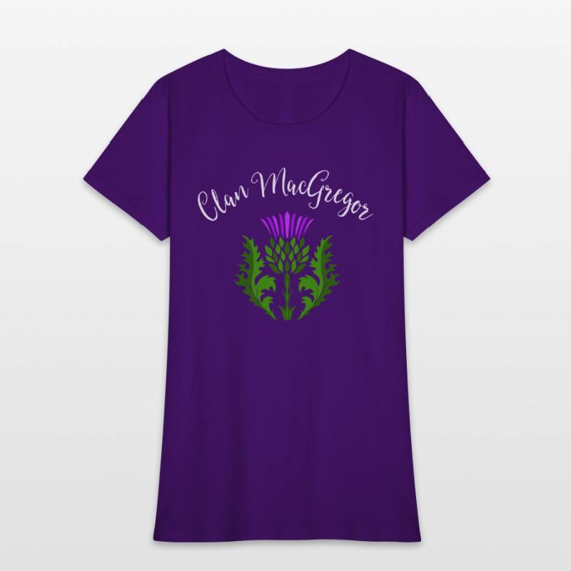 Clan MacGregor Surname Thistle Flower Scottish