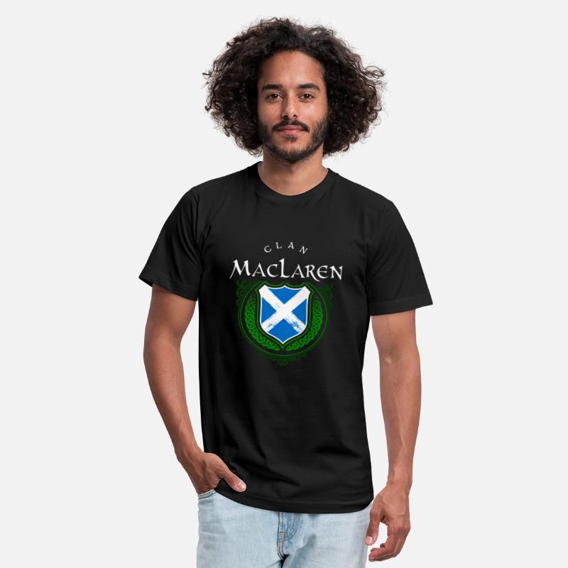 Clan Maclaren Surname Scottish Flag Cross Shield