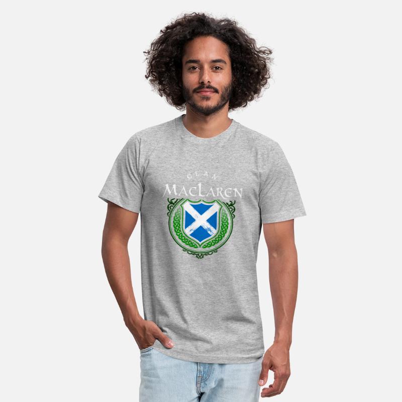 Clan Maclaren Surname Scottish Flag Cross Shield