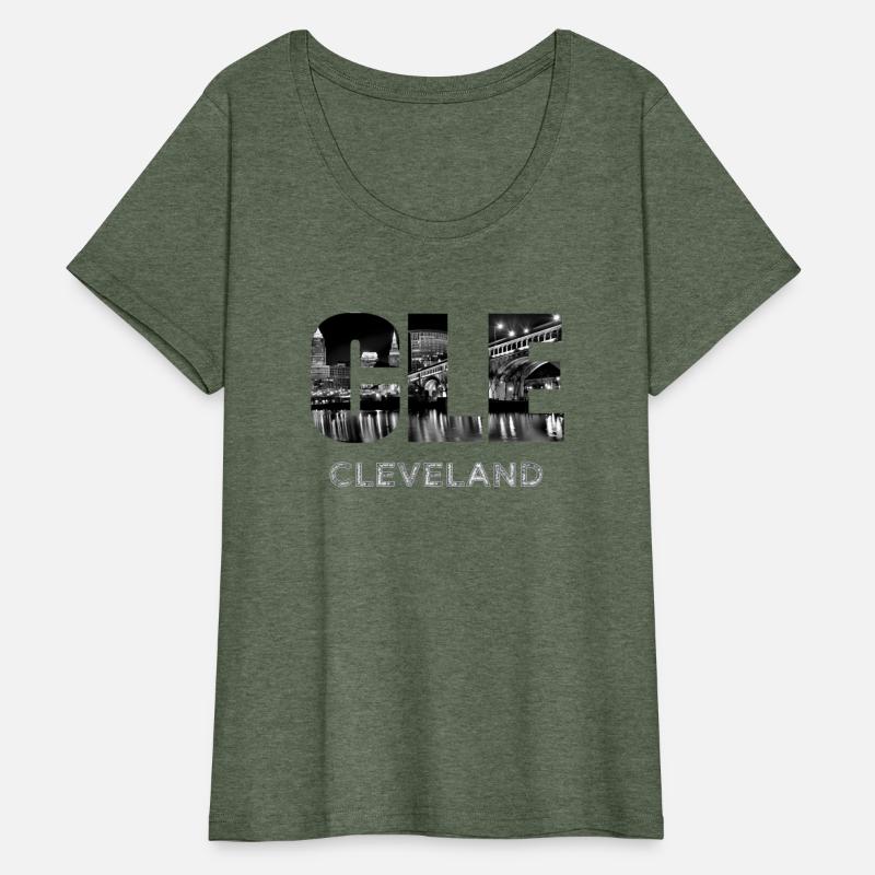 Cle The Land Night Downtown Cleveland Skyline Ohio