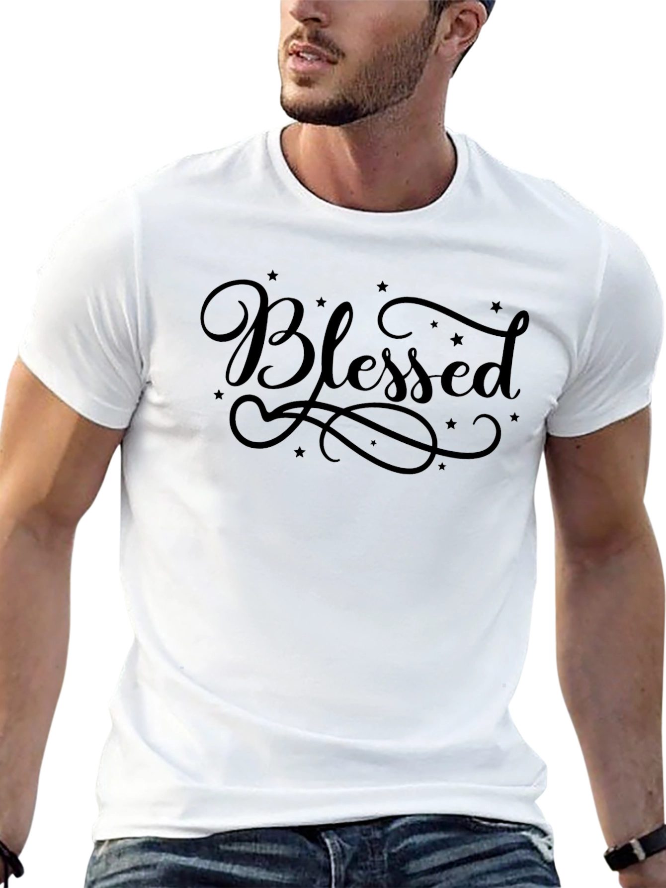Blessed Graphic Tee - Stylish Mens T-Shirt