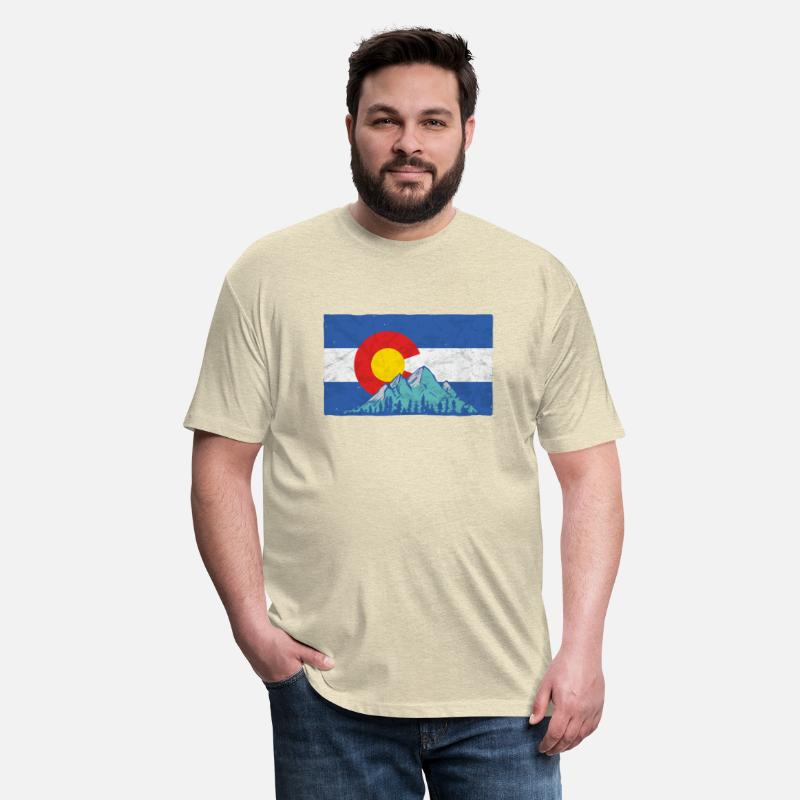 Colorado Flag And Rocky Mountains