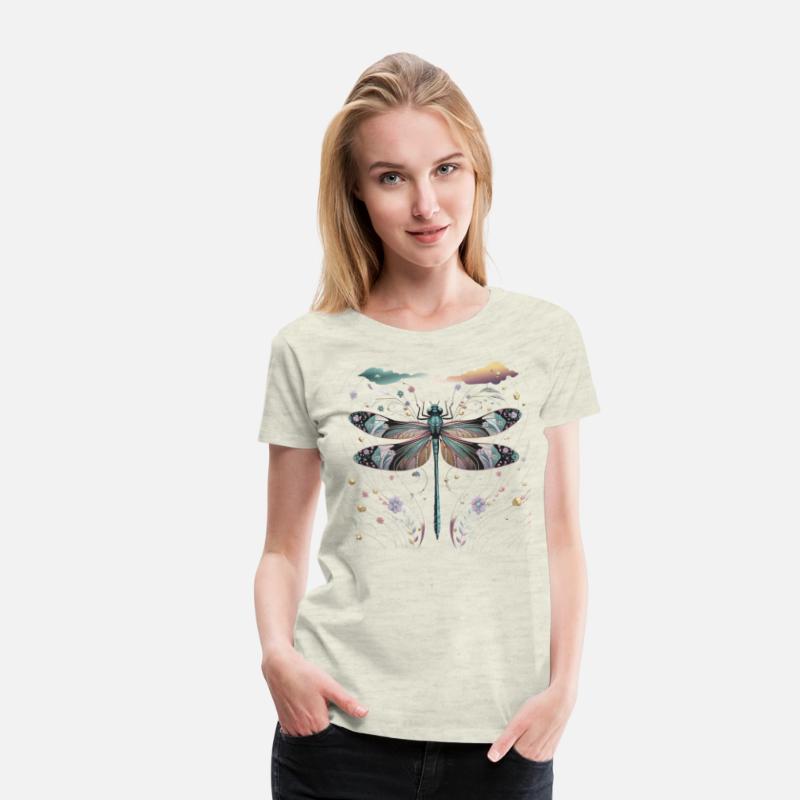 "Colored Dragon fly" Design for elegant Women
