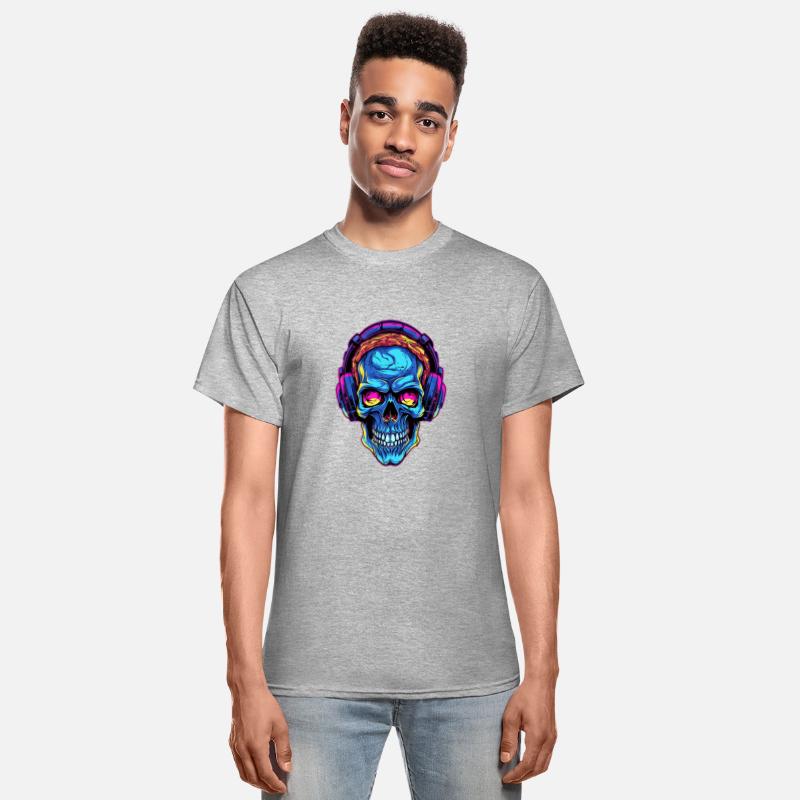 Colorful Abstract Skull With Headphone