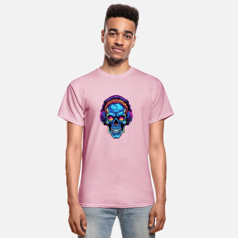 Colorful Abstract Skull With Headphone