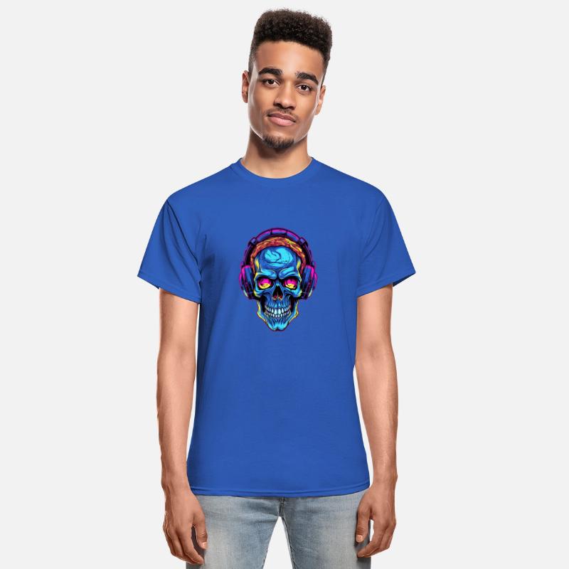 Colorful Abstract Skull With Headphone