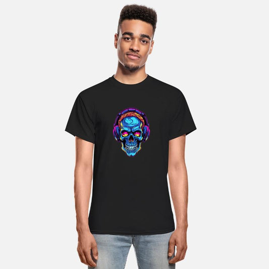 Colorful Abstract Skull With Headphone