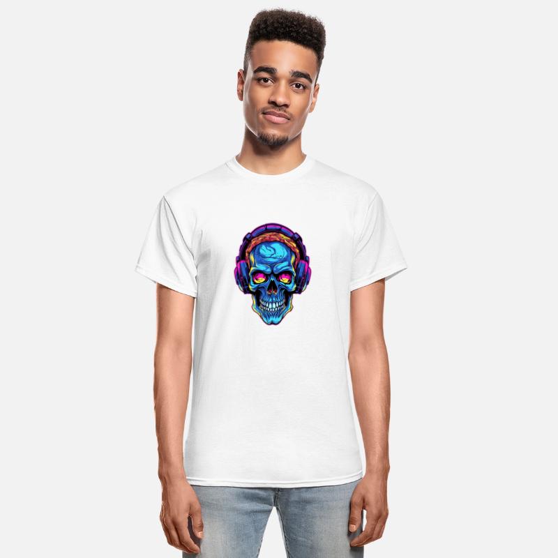 Colorful Abstract Skull With Headphone