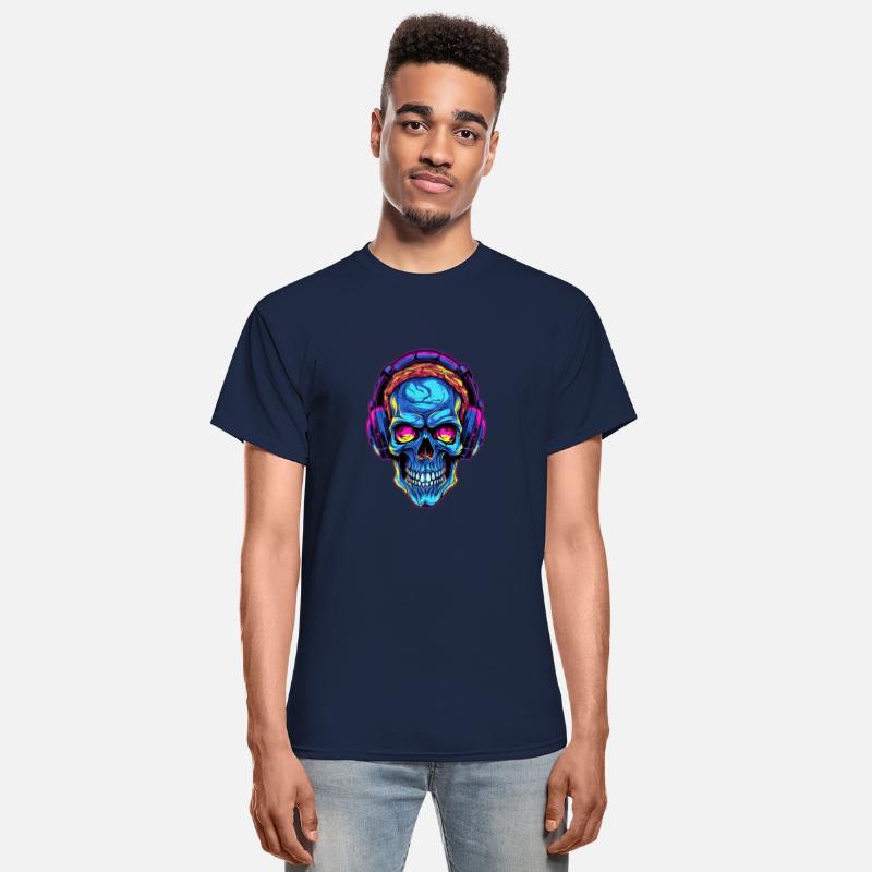 Colorful Abstract Skull With Headphone