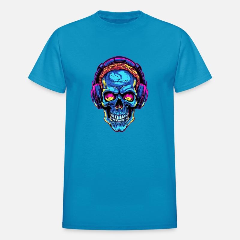 Colorful Abstract Skull With Headphone