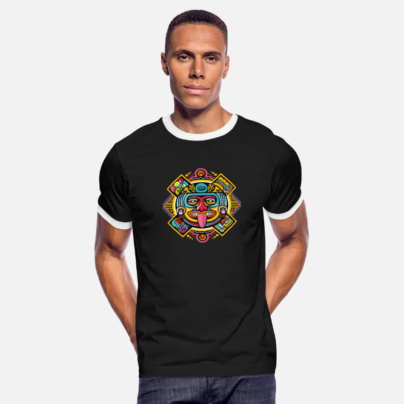 Colorful Aztec Illustration: Ethnic Ornament