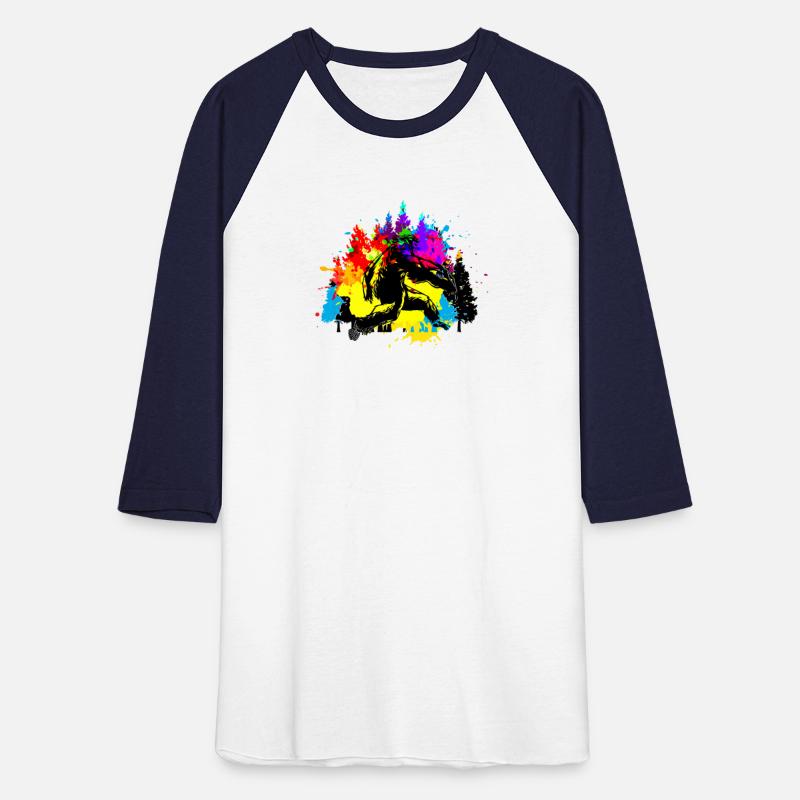 Colorful bigfoot with trees - monster