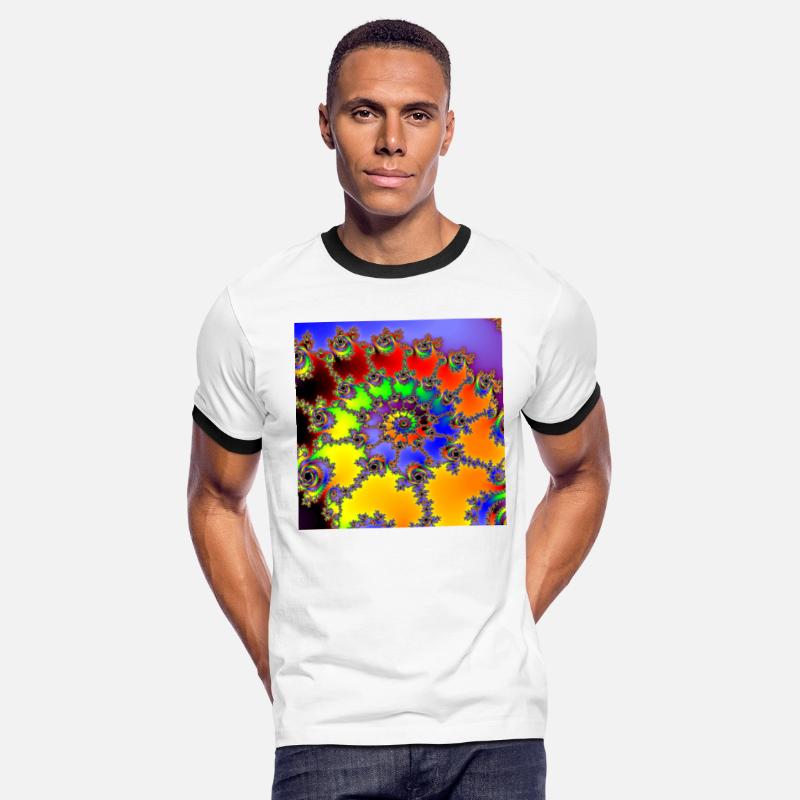 Colorful Julia Set Fractal Spiral