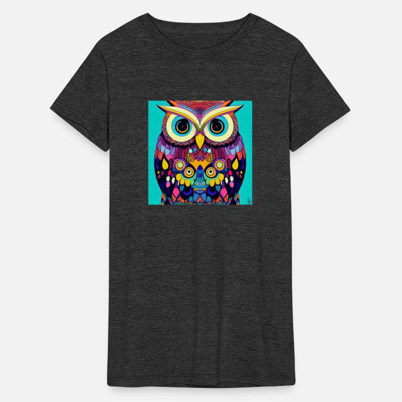 Colorful Owl Portrait Illustration - Bird Lover