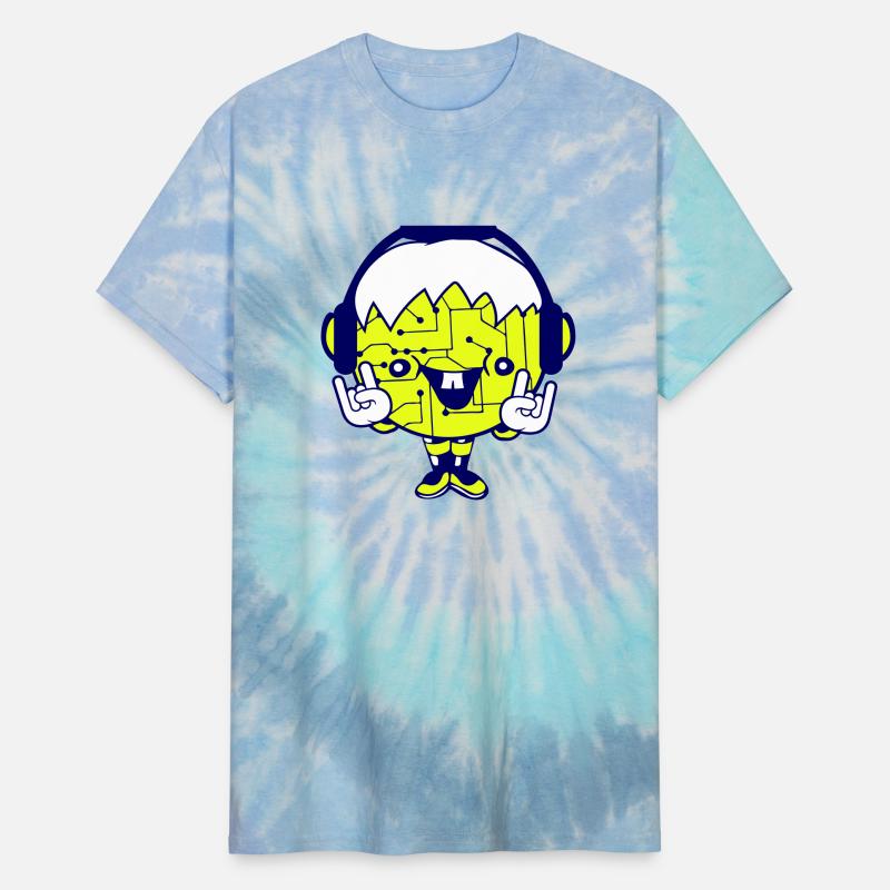 Computer Nerd DJ Cool Geek Microchip Pattern Party