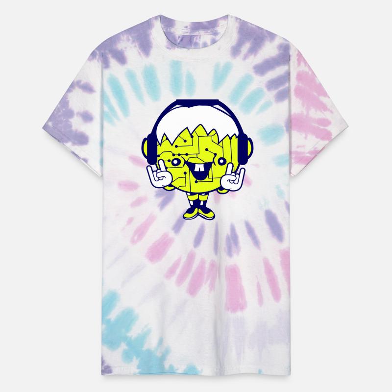 Computer Nerd DJ Cool Geek Microchip Pattern Party