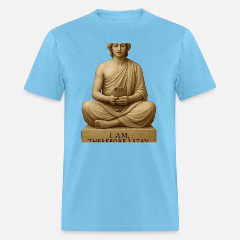 Contemplative Buddha with Smartphone