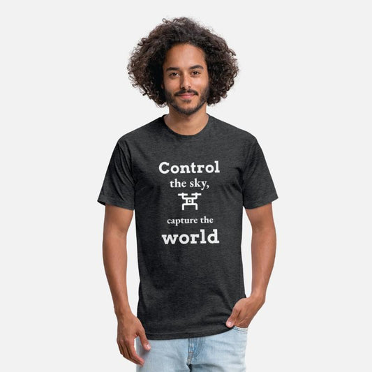 Control the sky, capture the world drone T-shirt