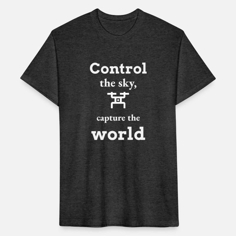 Control the sky, capture the world drone T-shirt