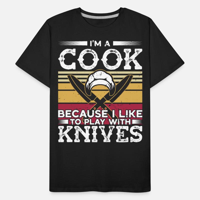 Cooking like to play with knives cook chef kitchen