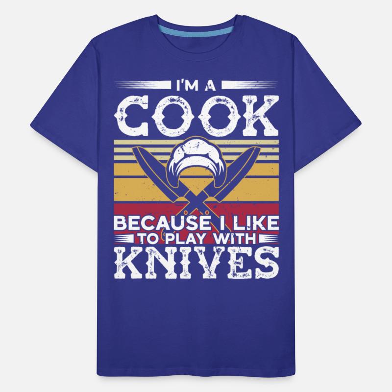 Cooking like to play with knives cook chef kitchen