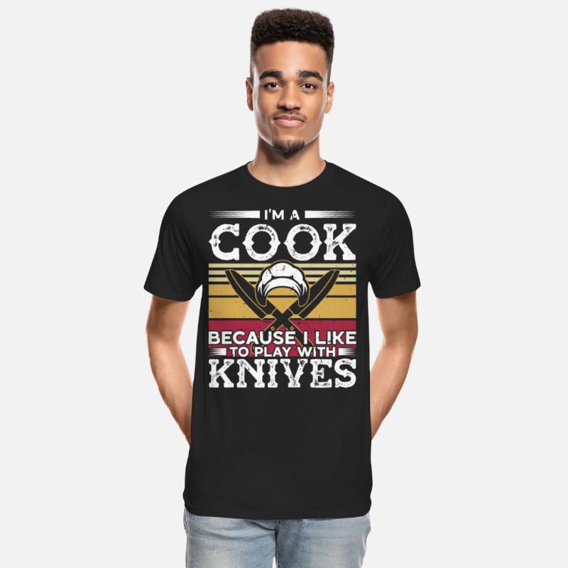 Cooking like to play with knives cook chef kitchen