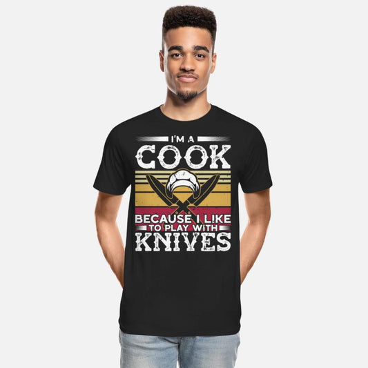 Cooking like to play with knives cook chef kitchen