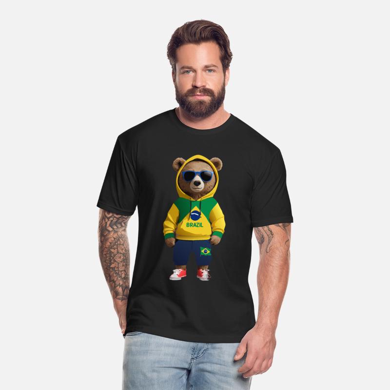 Cool Brazil Bear: The Ultimate Soccer Fan
