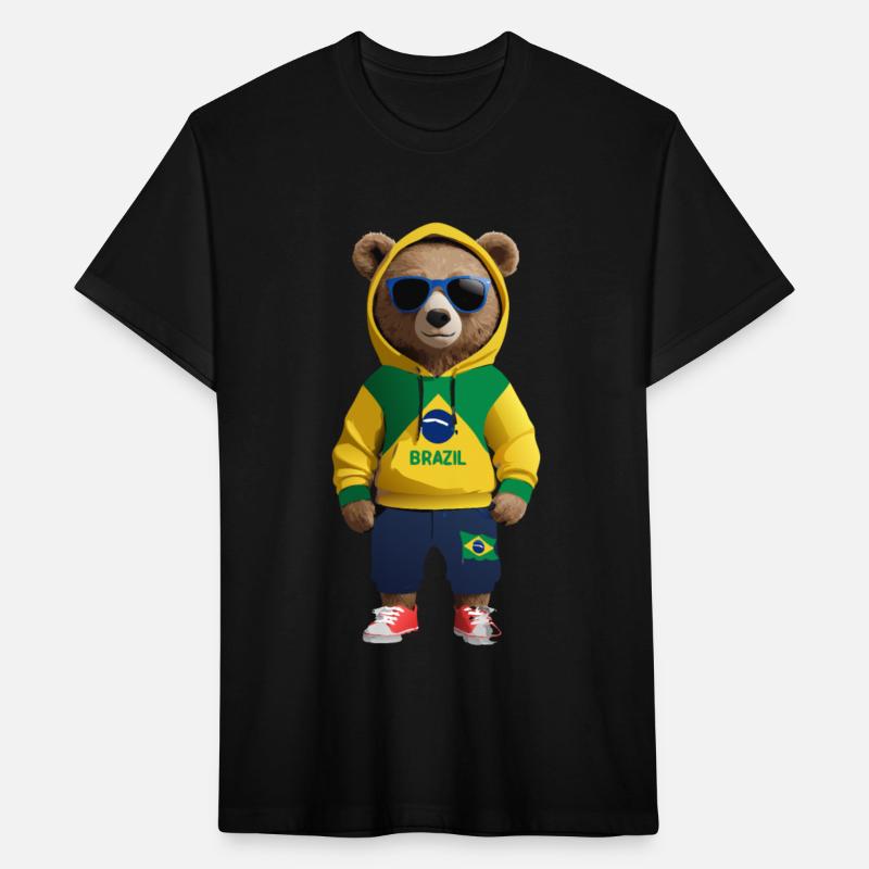 Cool Brazil Bear: The Ultimate Soccer Fan