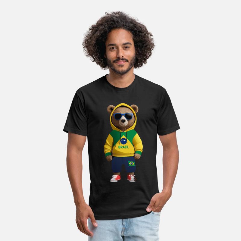 Cool Brazil Bear: The Ultimate Soccer Fan