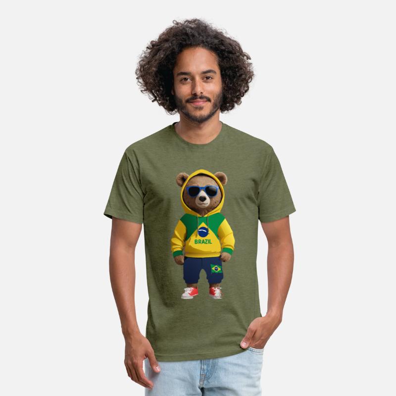 Cool Brazil Bear: The Ultimate Soccer Fan