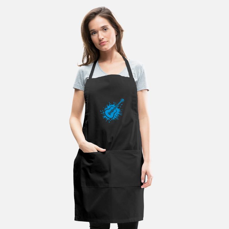 Cool color blob guitarist