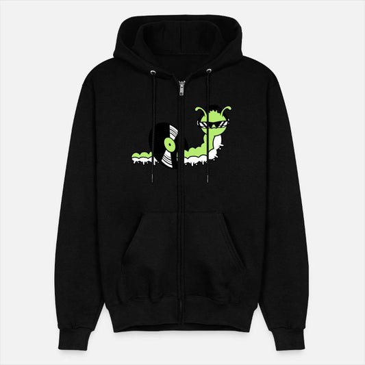 Cool DJ Caterpillar Eats Music Record Vinyl Plate