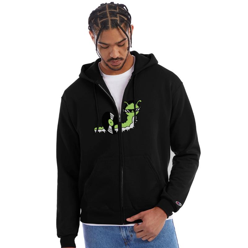 Cool DJ Caterpillar Eats Music Record Vinyl Plate