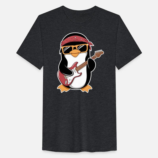 Cool Penguin Rocking Electric Guitar