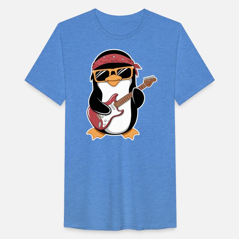 Cool Penguin Rocking Electric Guitar