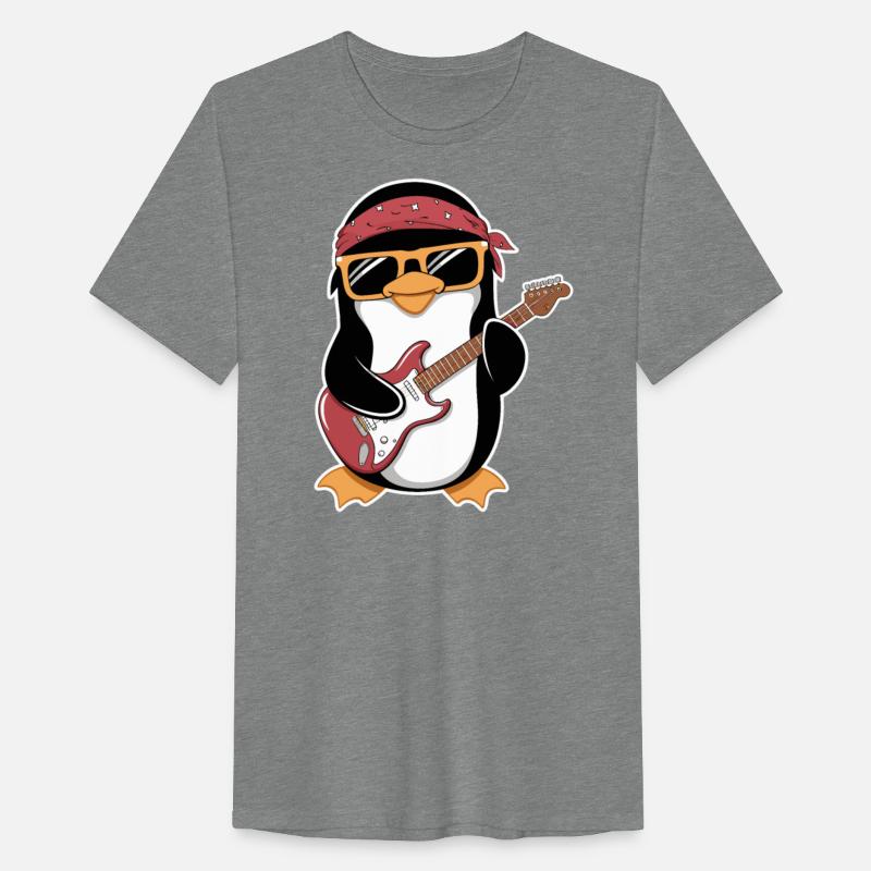 Cool Penguin Rocking Electric Guitar