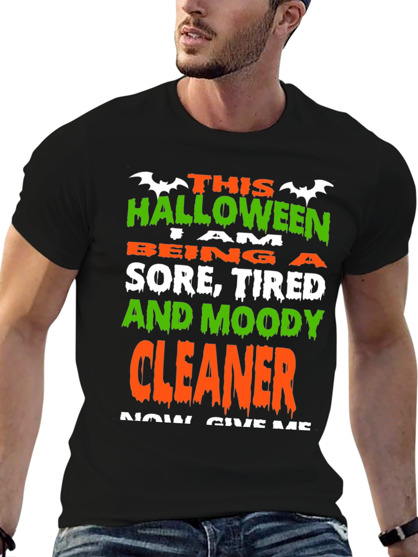 Funny Halloween Cleaner T-Shirt
