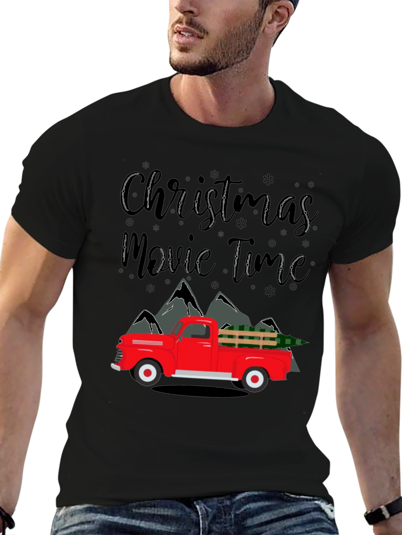 Christmas Movie Time Truck T-Shirt