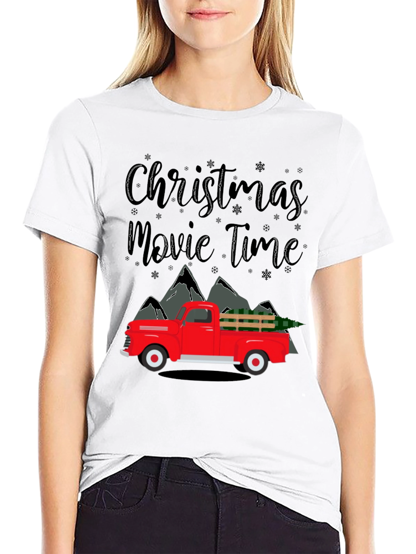 Christmas Movie Time Truck T-Shirt